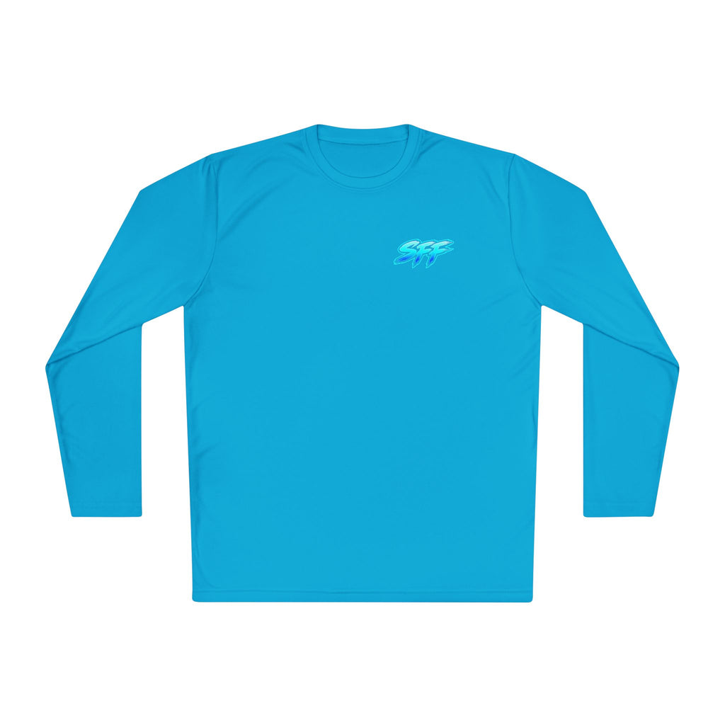 South Flawdas Fishing Long Sleeve Tee — Coastal Sunset Tarpon Boat Graphic